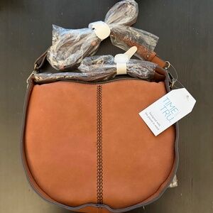 Time and Tru Bryxton Hobo Bag Cognac Brown NWT